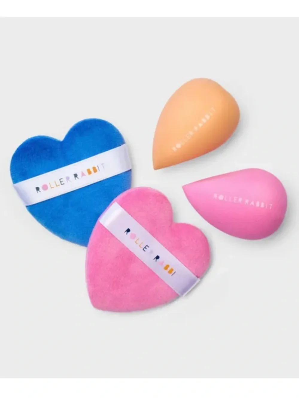 Roller Rabbit Beauty Blender & Makeup Puff Set (4 Piece) - NIB